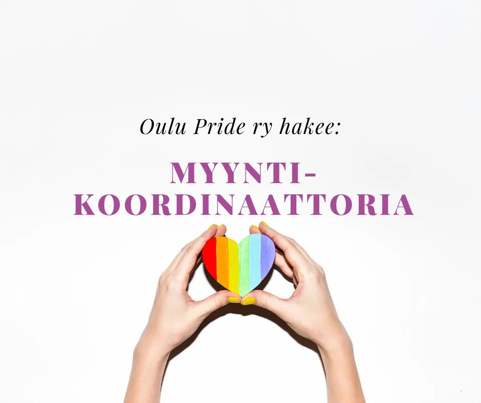 Oulu Pride hakee myyntikoordinaattoria.