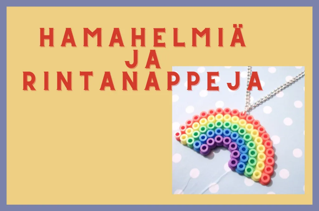 Paja: Hama&shy;helmiä ja rinta&shy;nappeja