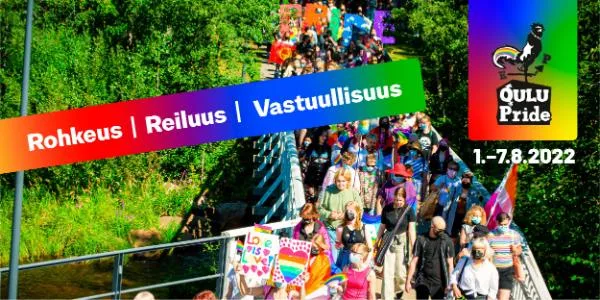 Oulu Pride -viikolla 1.-7.8. teemana kansain­väliset sateen­kaa­rioi­keudet