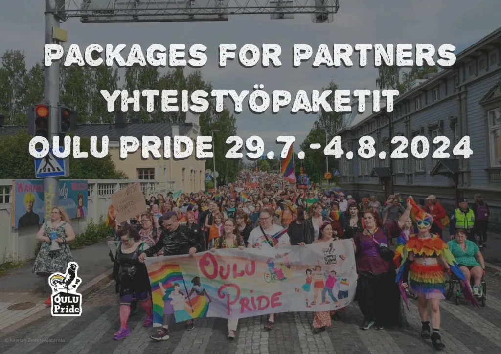 Oulu Pride etsii yhteistyökumppaneita | Oulu Pride is looking for partners