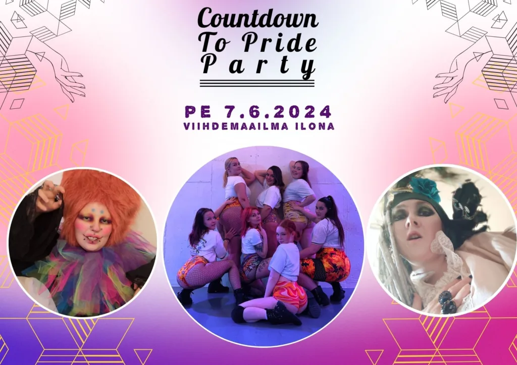 Countdown To Pride -bileet tulee jälleen! | Countdown To Pride Party comes again!