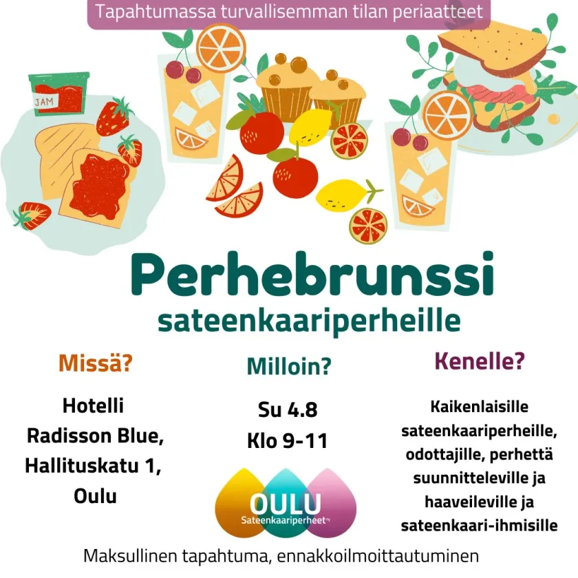 Sateenkaariperheet ja Perhebrunssi 4.8.2024