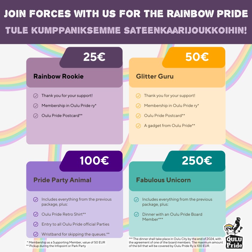 Join forces with us for the Rainbow Pride!