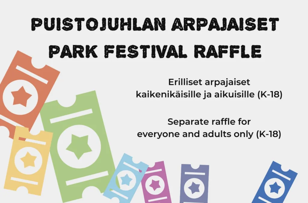 Puistojuhlan Arpajaiset | Park Festival Raffle 2024