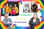 Kiroiluiltama + stand up + Lempivärit