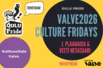 Oulu Pride & Valve2026 Culture Fridays: J. Plaanaoja & Veeti Nevasaari