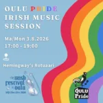 Oulu Pride Irish Music Session Irkku musiikkijamit